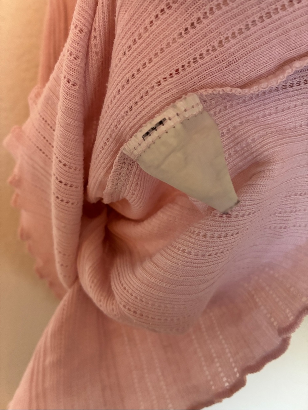 Vintage Old Navy Intimates Babydoll Cami Tank Top Pink Lace-Accent Coquette Y2K - Picture 8 of 8
